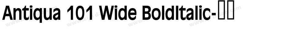 Antiqua 101 Wide BoldItalic字体转换
